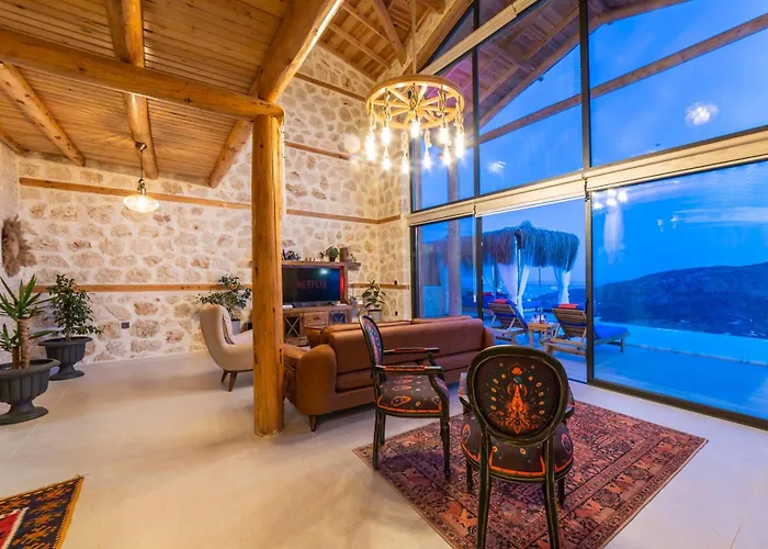 Rustic Perfect For Couples In Kalkan Villa *