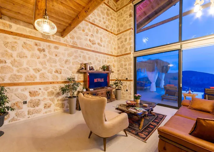 Villa Rustic Perfect For Couples In Kalkan Kaş