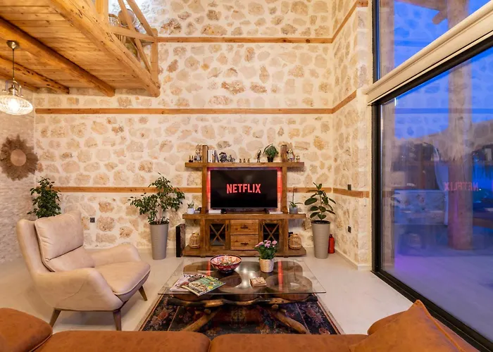 Villa Rustic Perfect For Couples In Kalkan *
