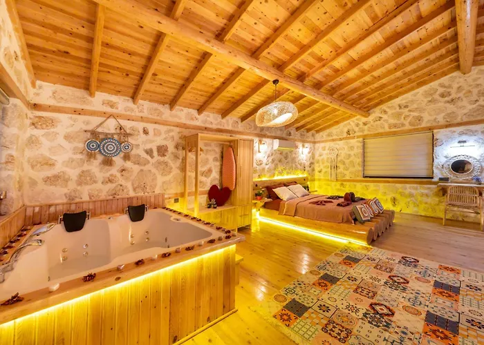 Rustic Perfect For Couples In Kalkan Villa *